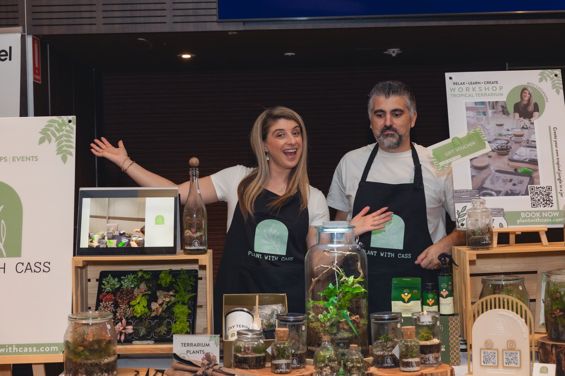 Plant with Cass terrarium stall at SWEH Expo