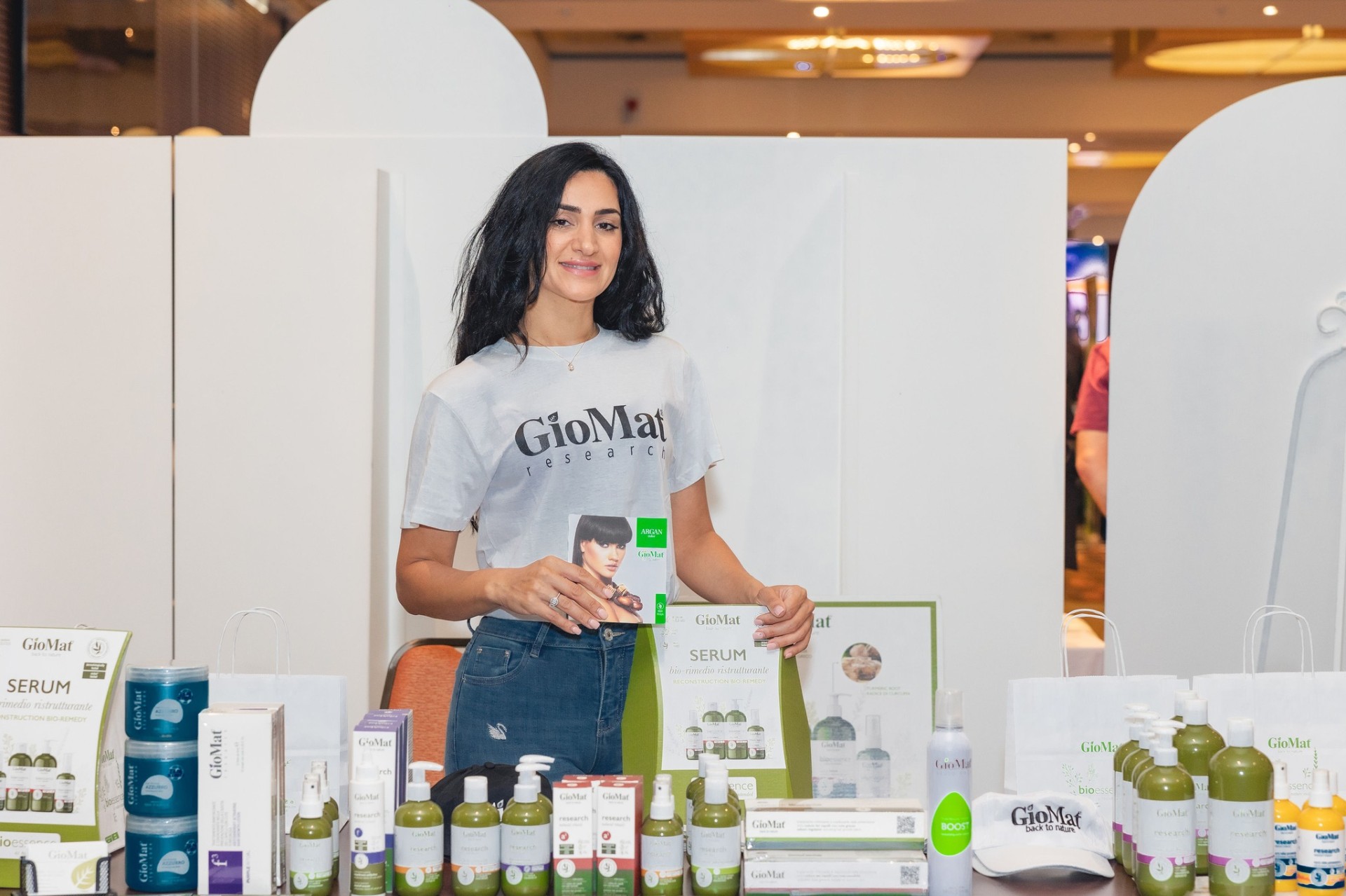 GioMat Research haircare stall